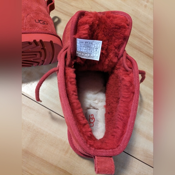 UGG men Neumel Chukka Boot NWOT Samba Red M8 W10 EU41 - Picture 3 of 8